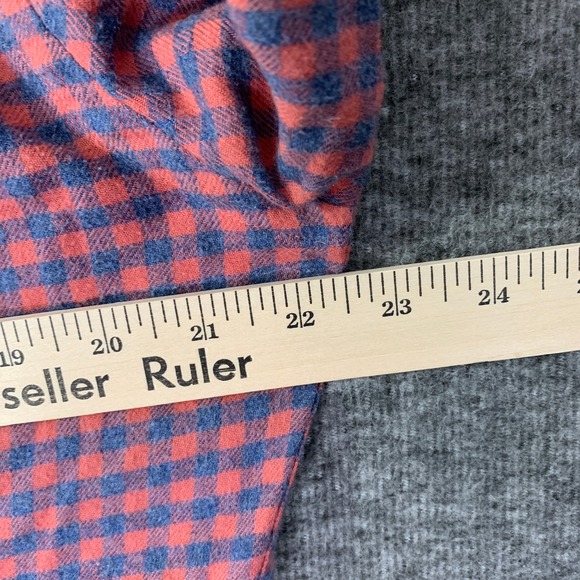 Faherty Flannel Shirt Men Medium Stretch Seaview Check Button Up Long Sleeve - Picture 9 of 10